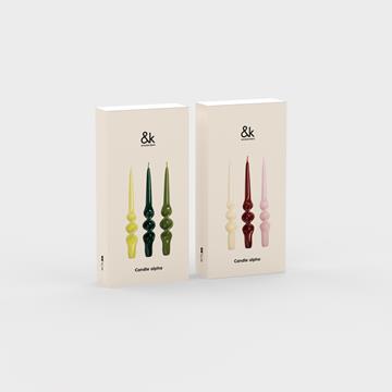 Candle alpha reds set of 3