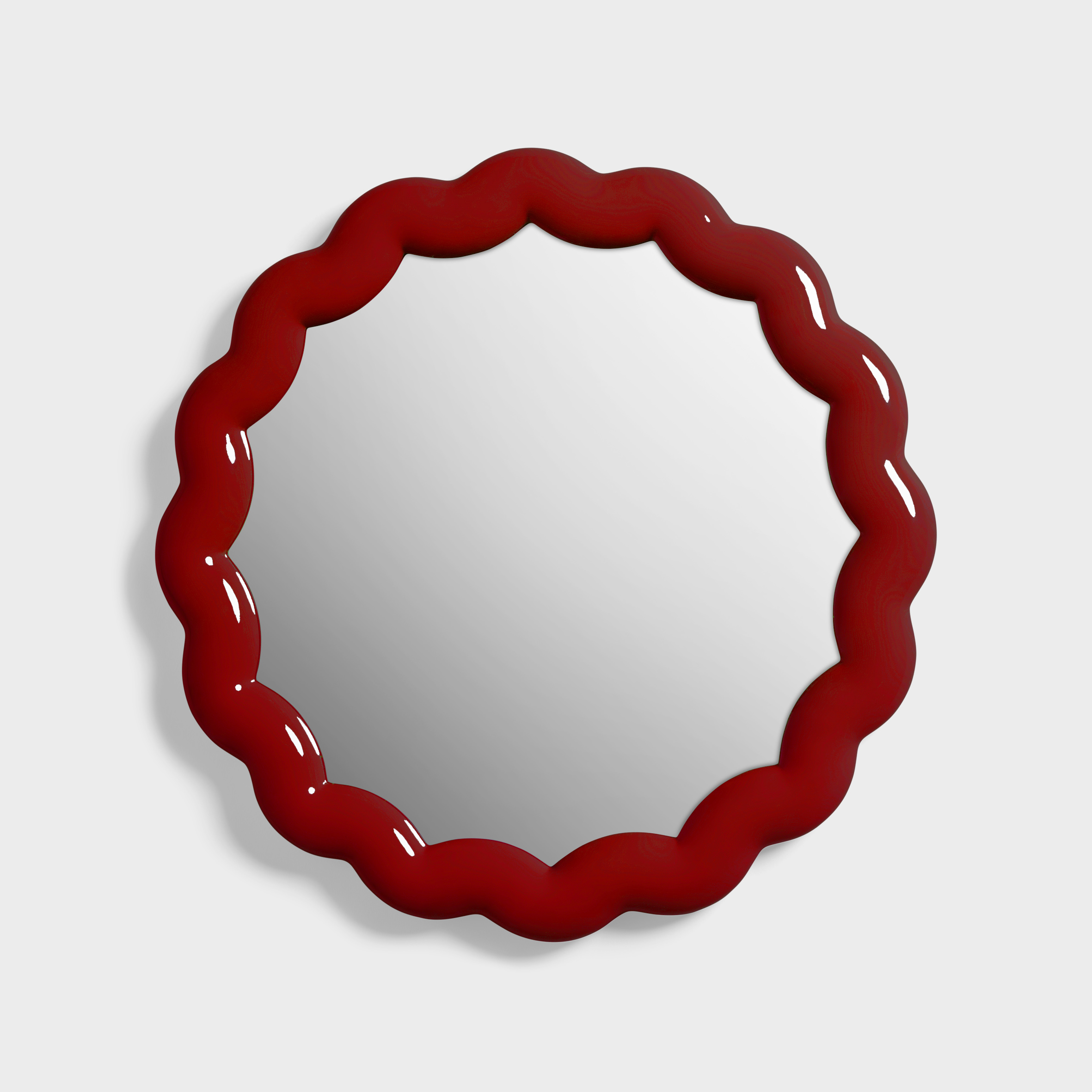 Mirror zigzag burgundy