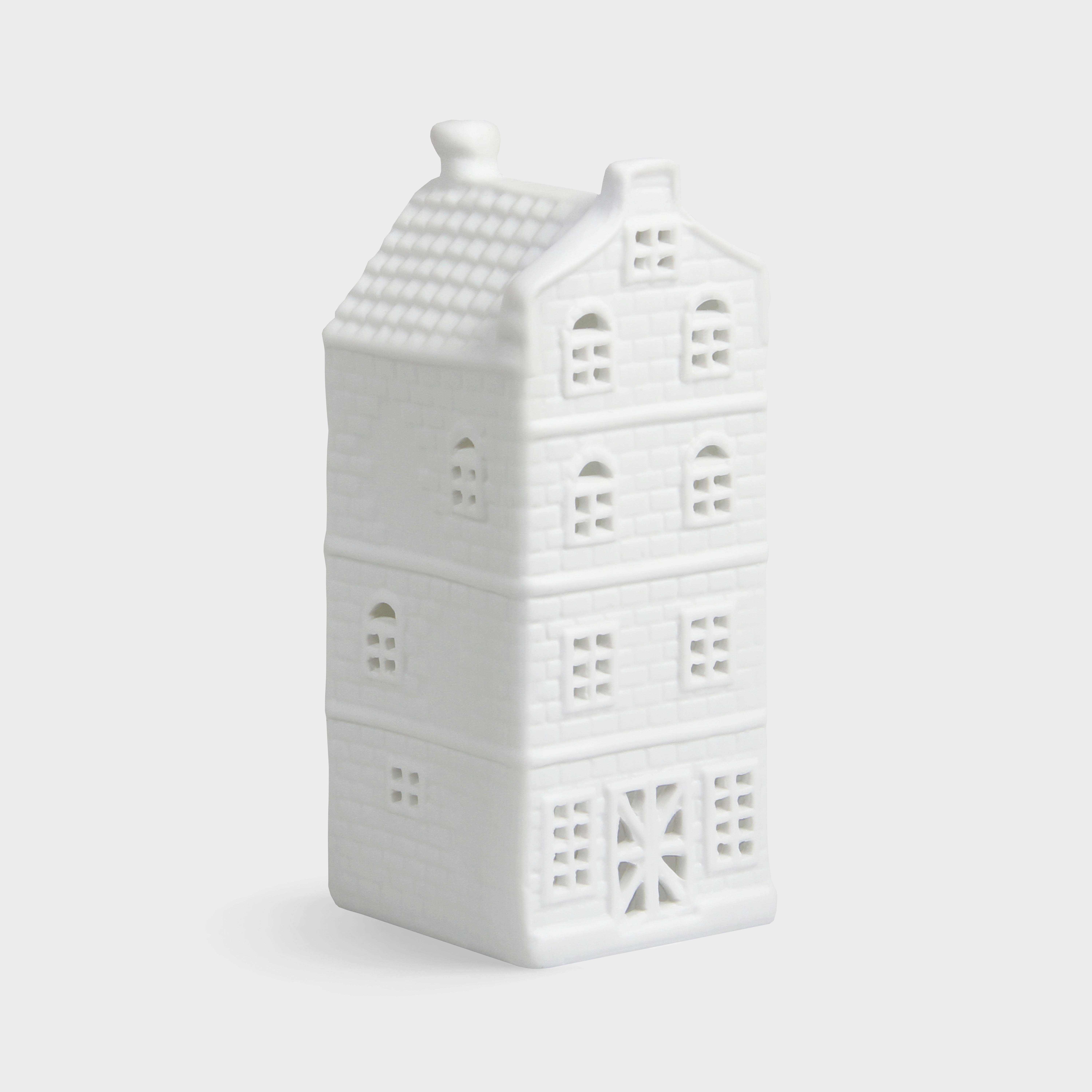 Tealight canal house spout