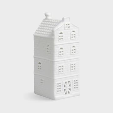 Tealight canal house spout