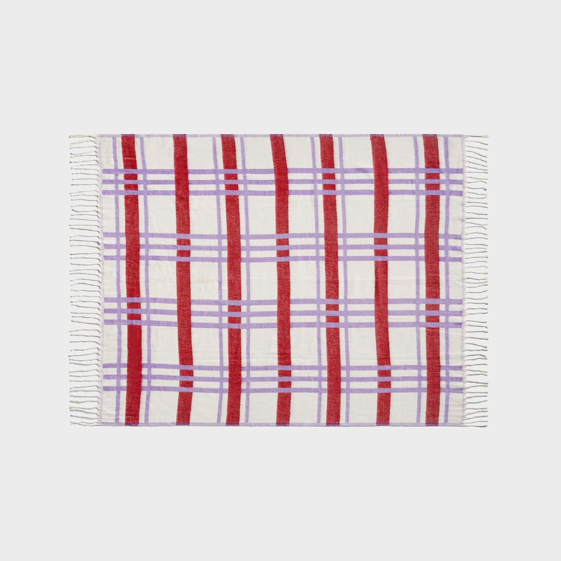 Throw plano red 130x200