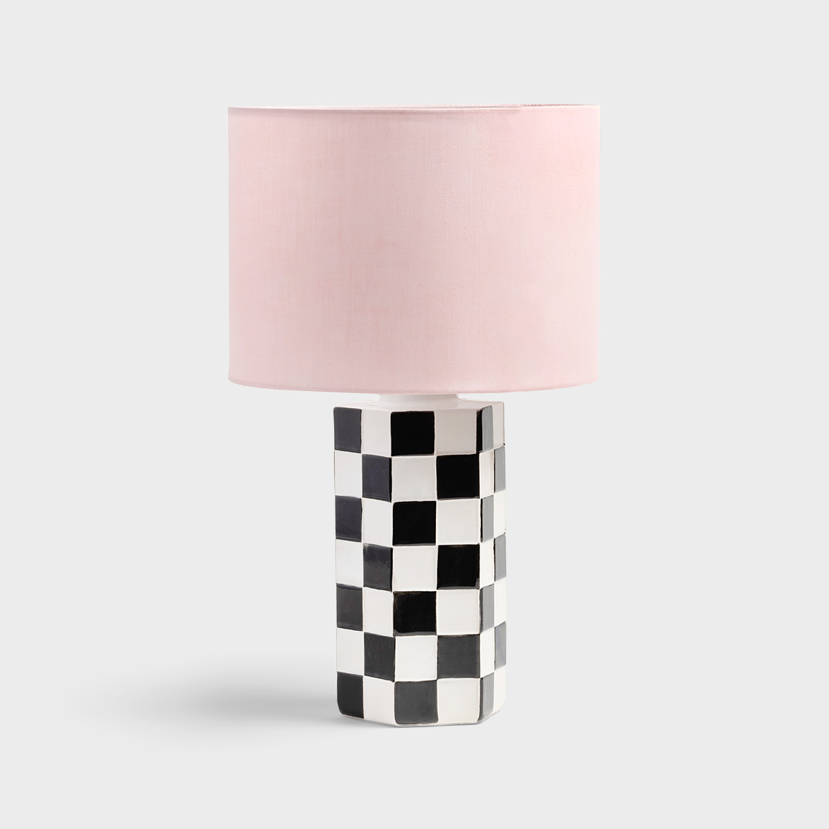 Table lamp check black