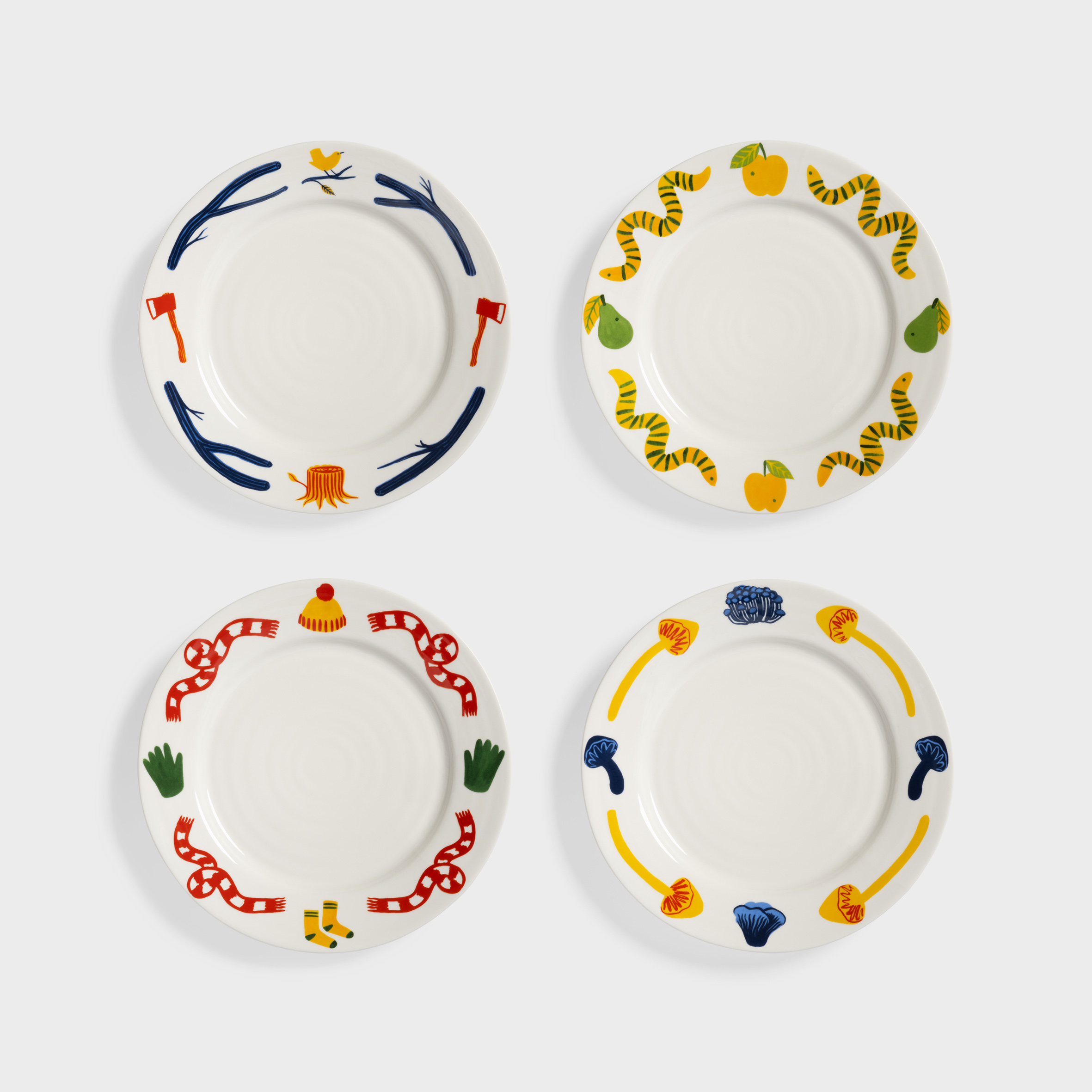 Plate haines large set of 4