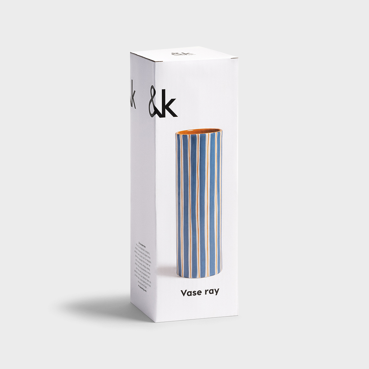 Vase ray blue