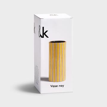 Vase ray yellow