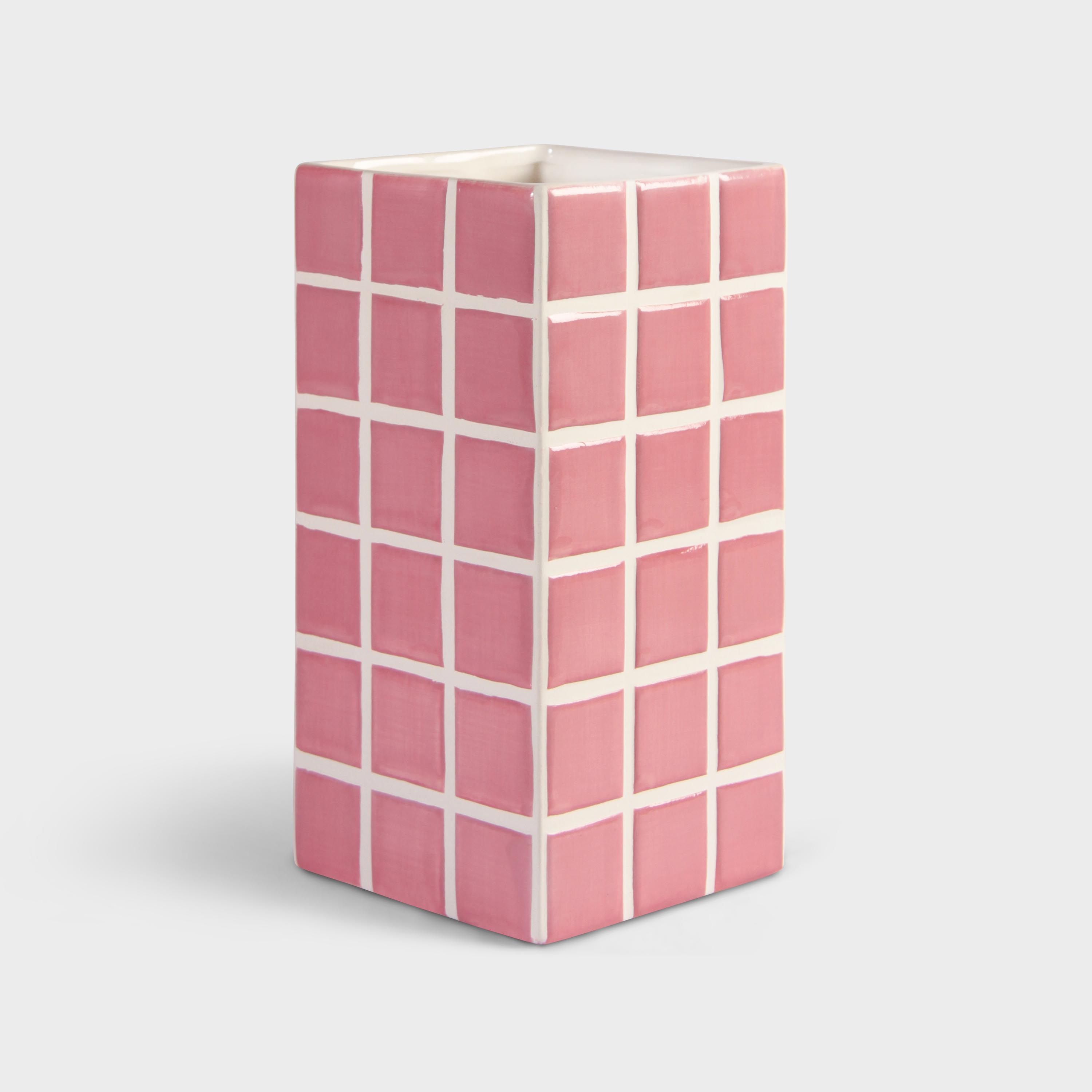 Vase tile pink