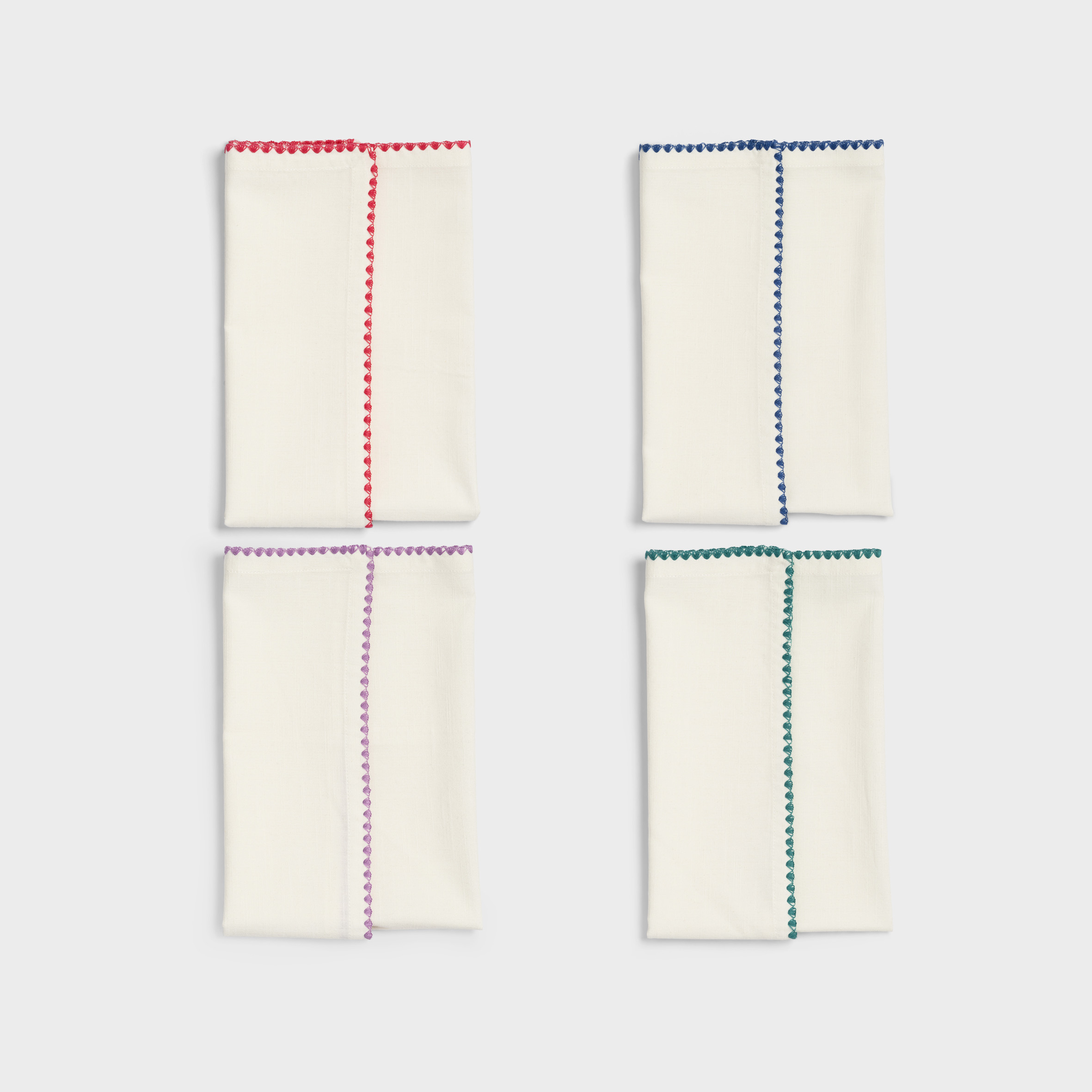 Napkin zigzag set of 4