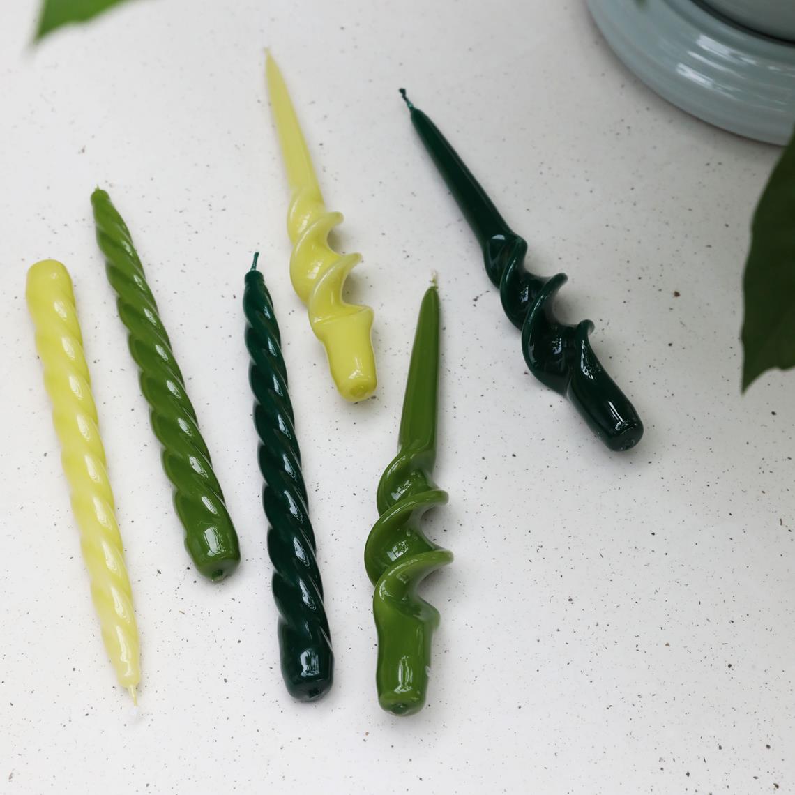 Candle bravo greens set of 3