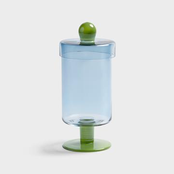 Jar duo tall blue