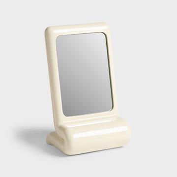 Mirror vanity whip off white
