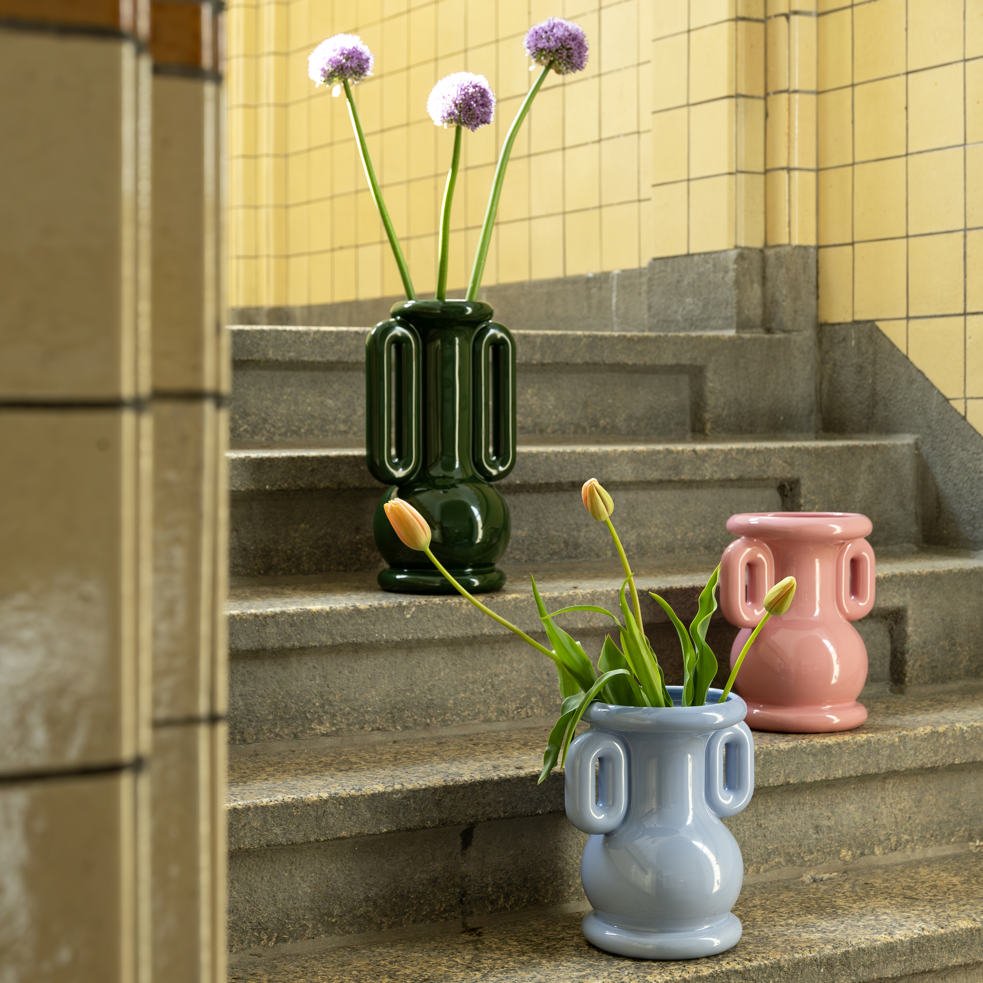 Vase amfora green