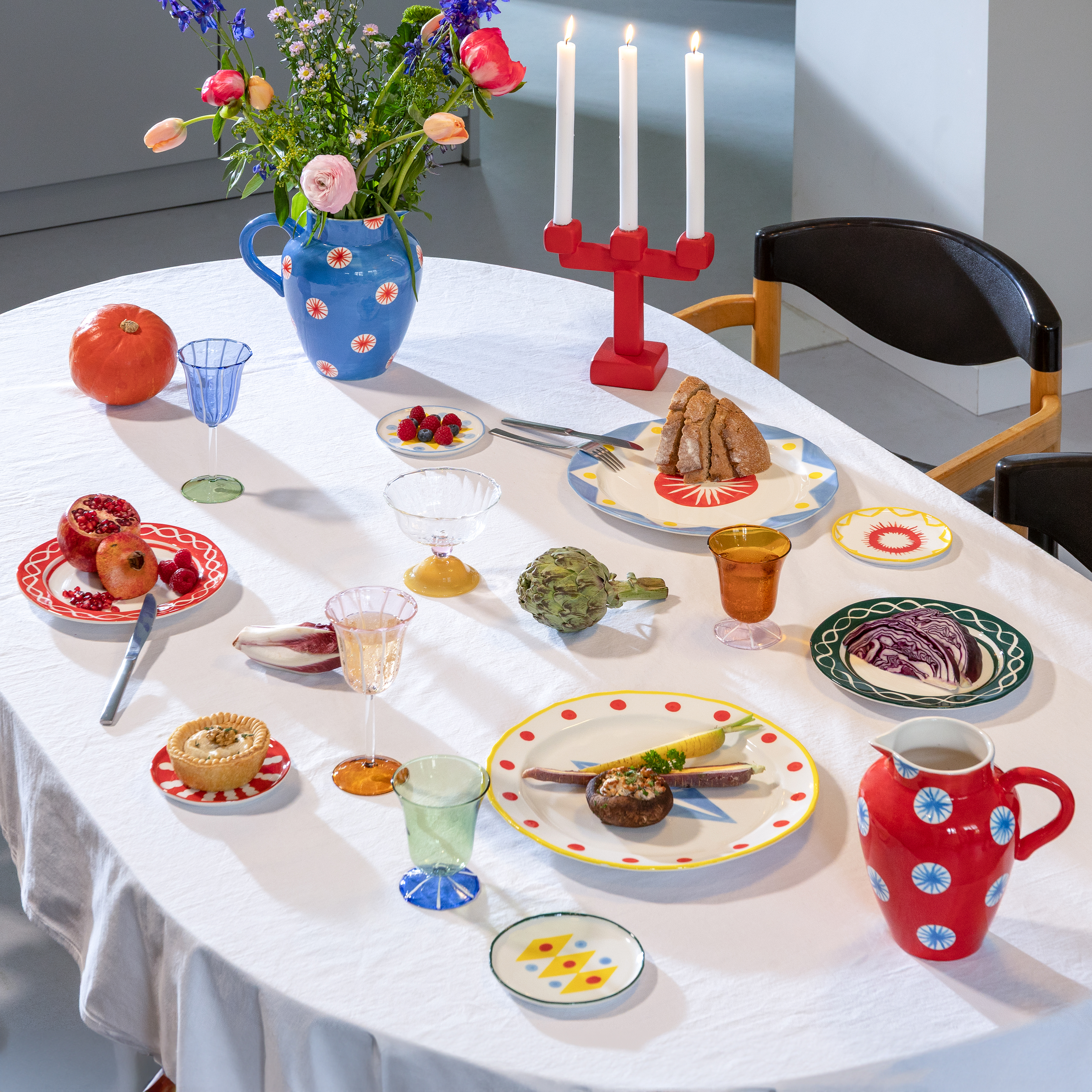 Plate festivo small set of 4