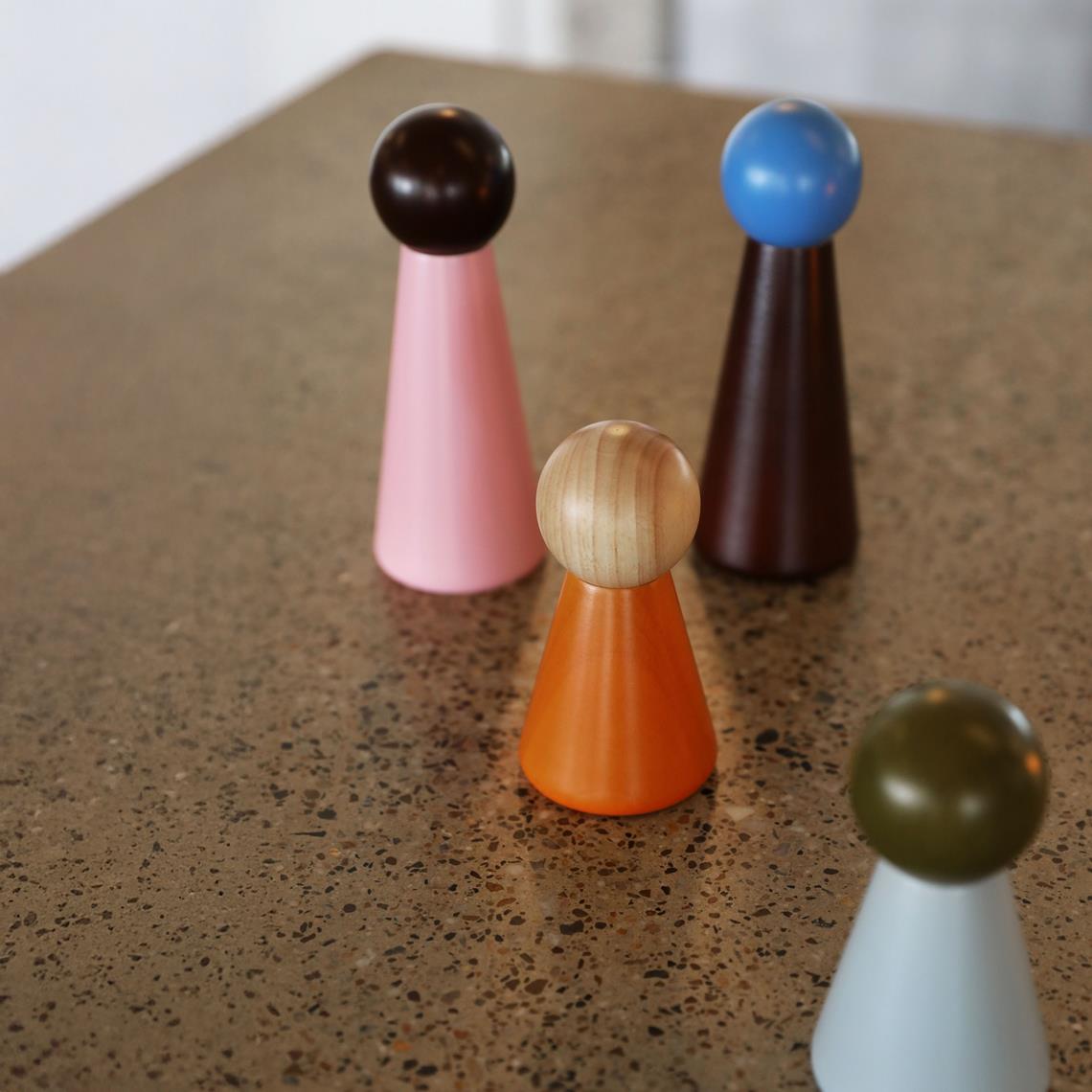Salt & pepper halma small orange