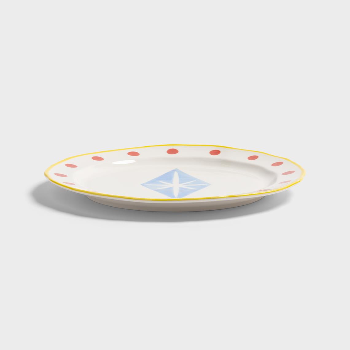 Plate festivo large rhombic
