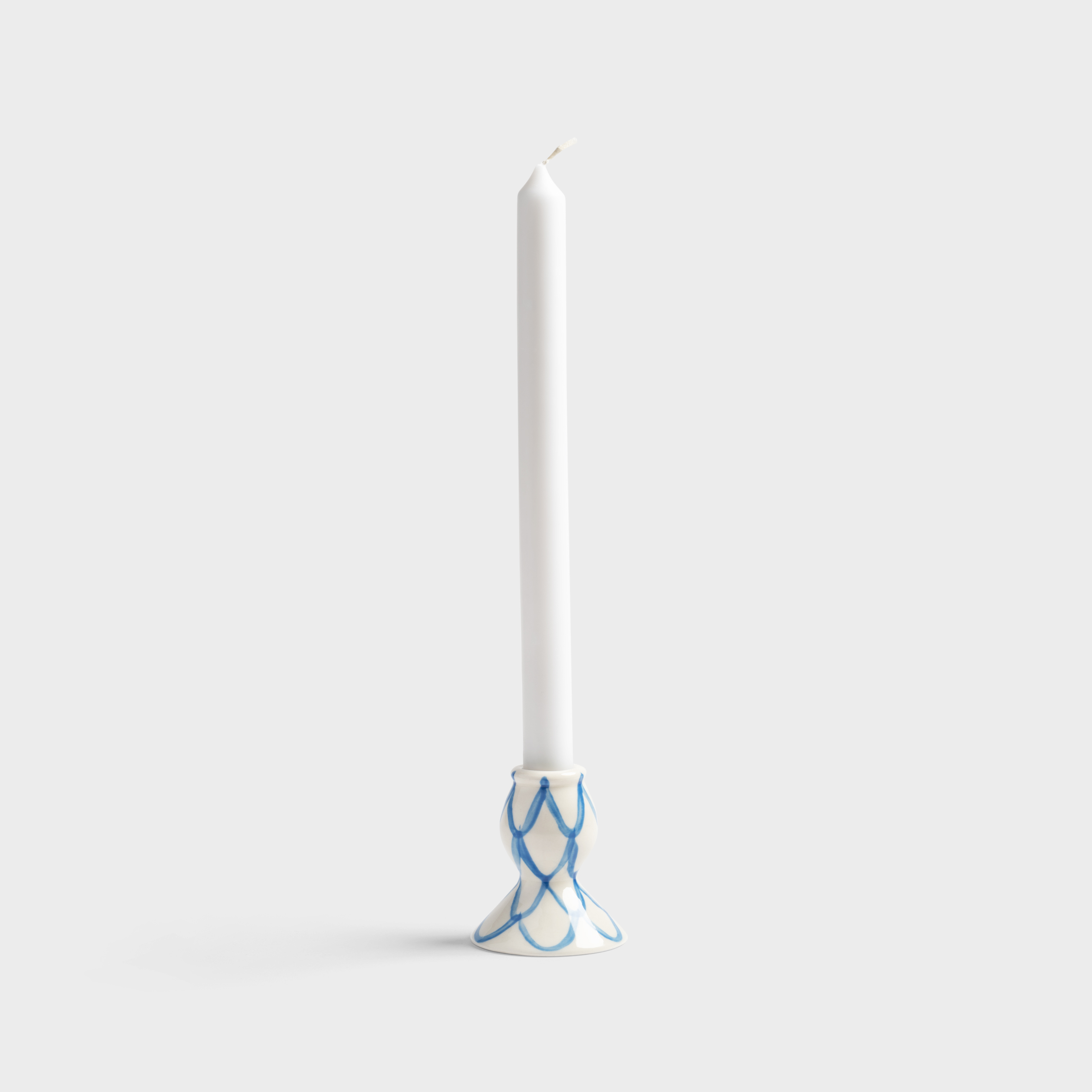 Candle holder sirène blue