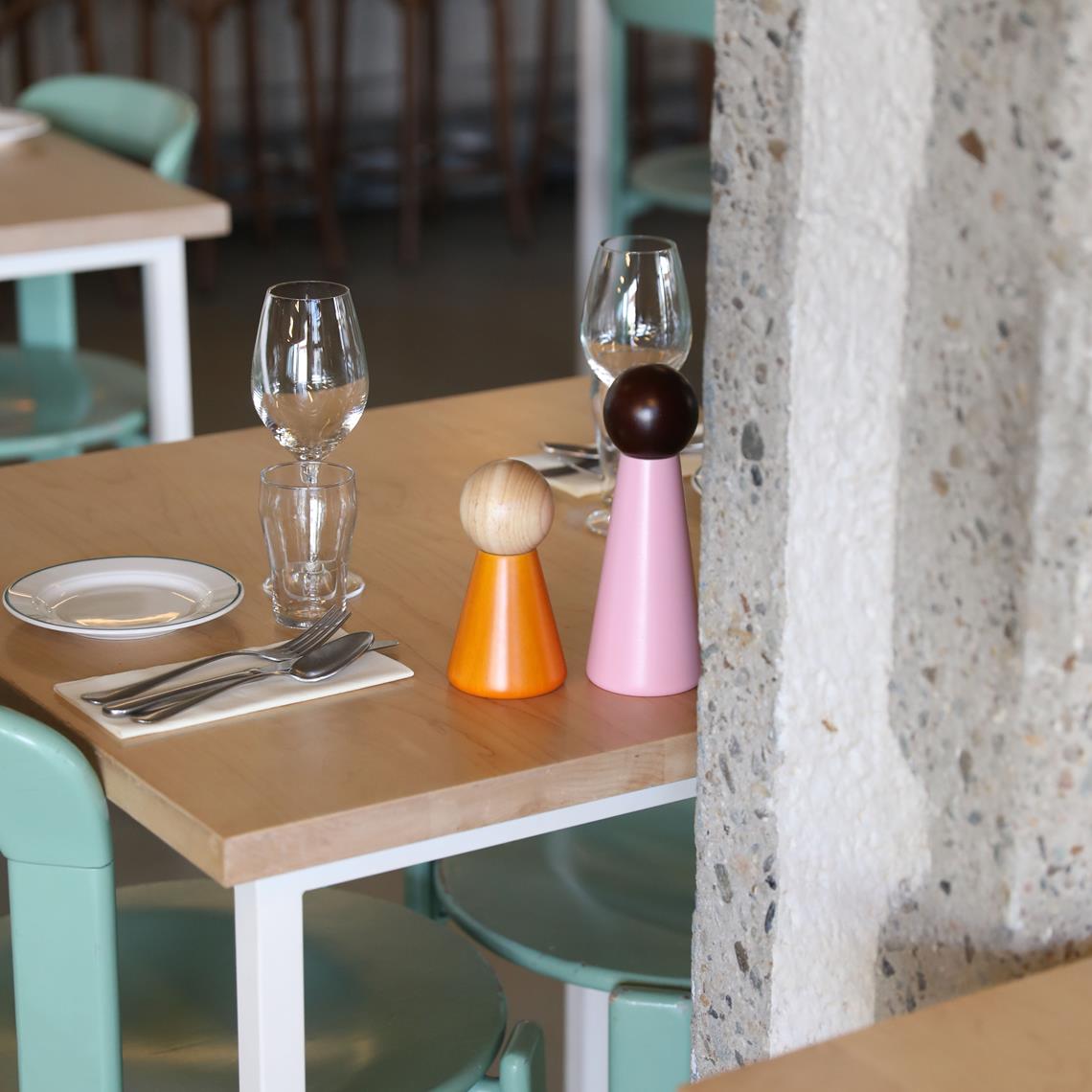 Salt & pepper halma large pink