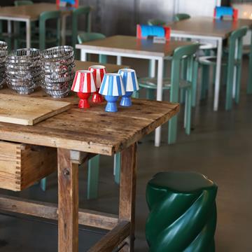 Tealight holder cantine red