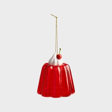 Ornament pudding red