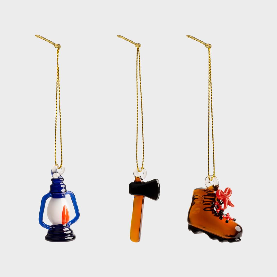 Ornament merry #4 set of 3
