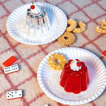 Ornament pudding silver