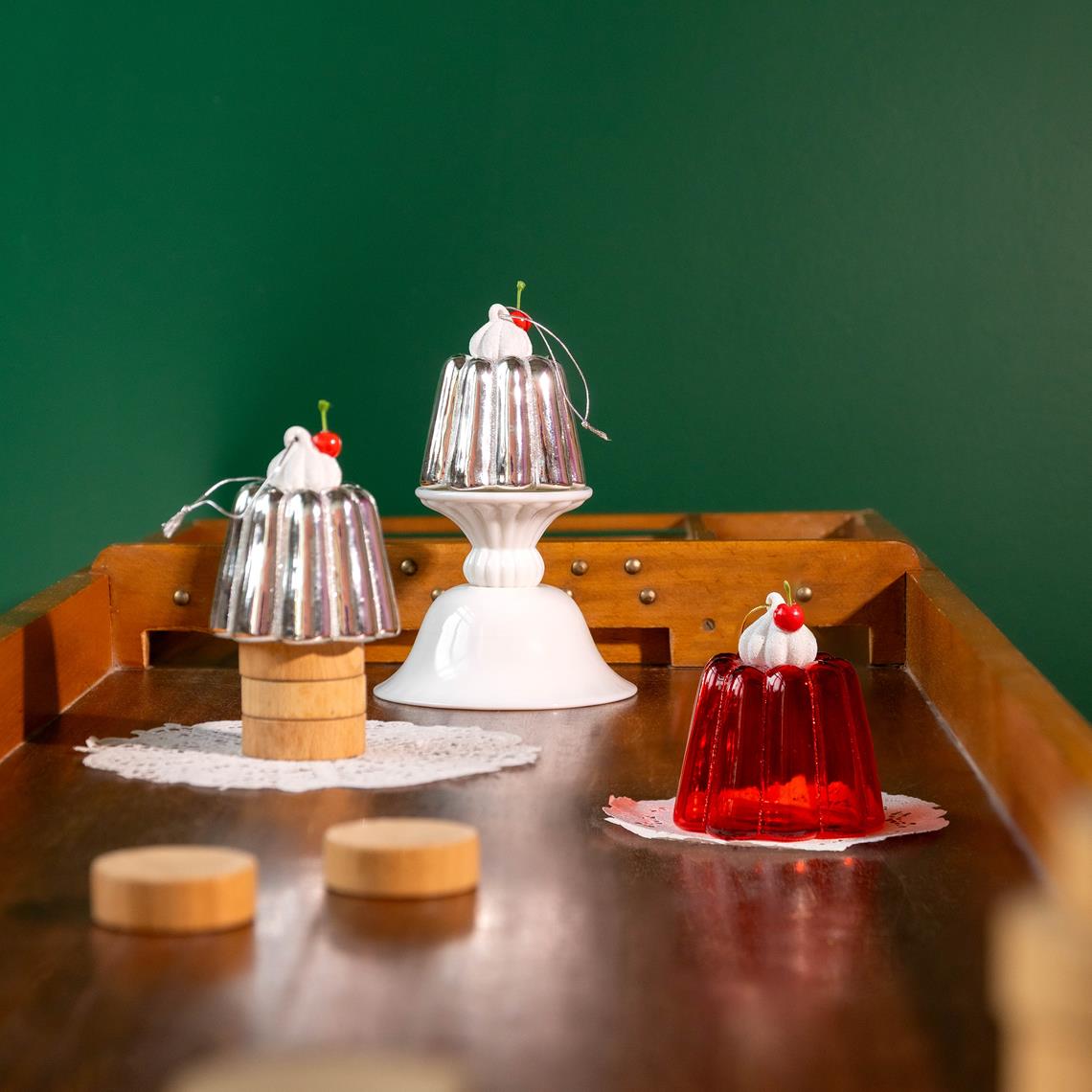 Ornament pudding silver