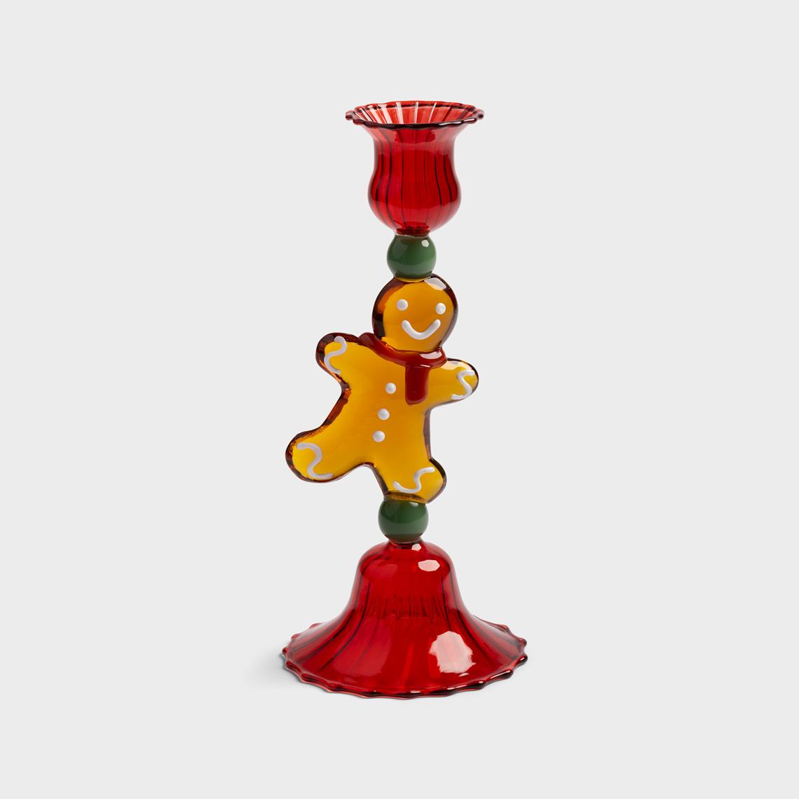 Candle holder merry gingerbread