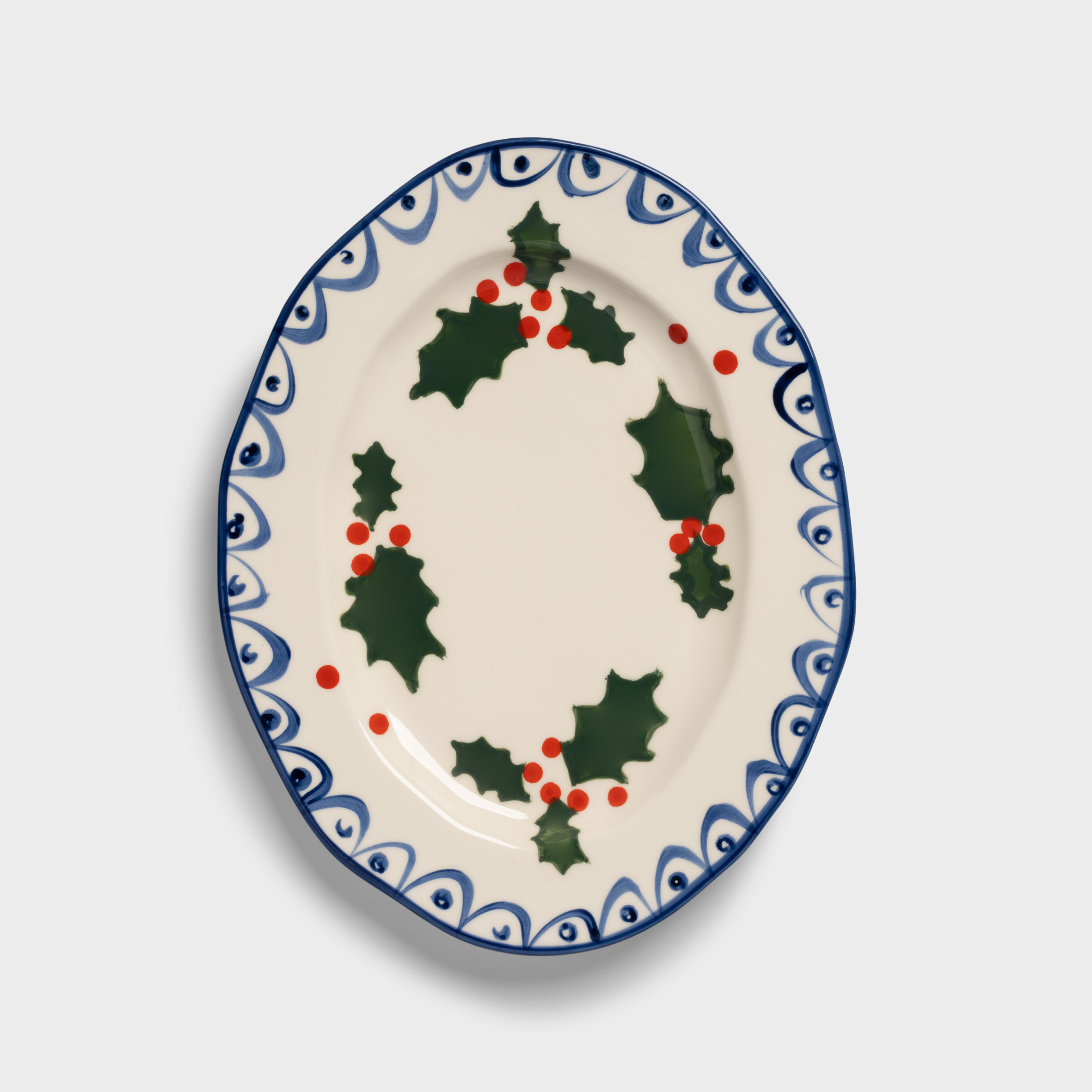 Platter holly large