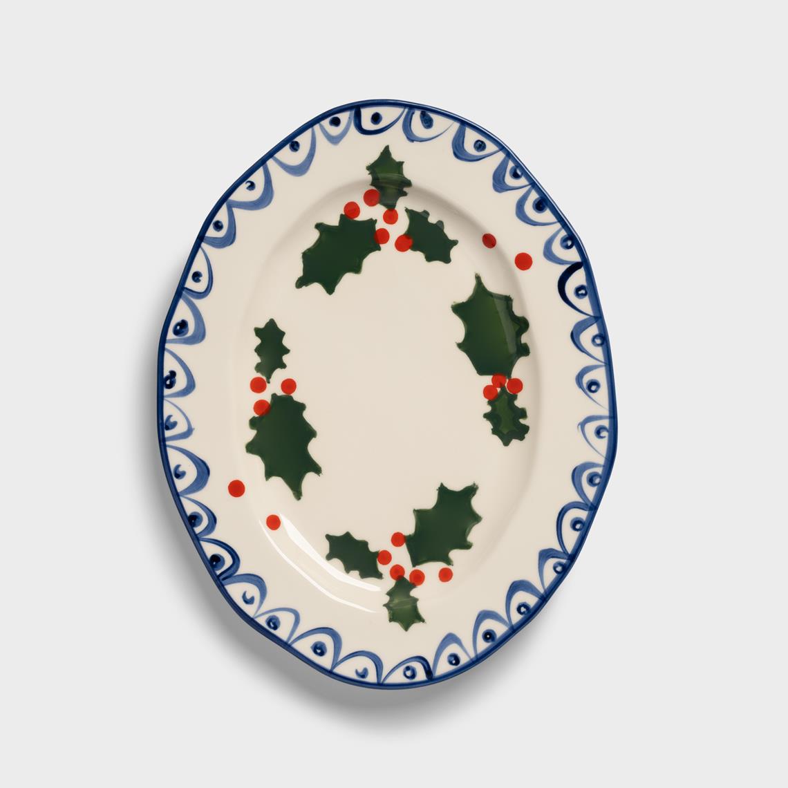 Platter holly large