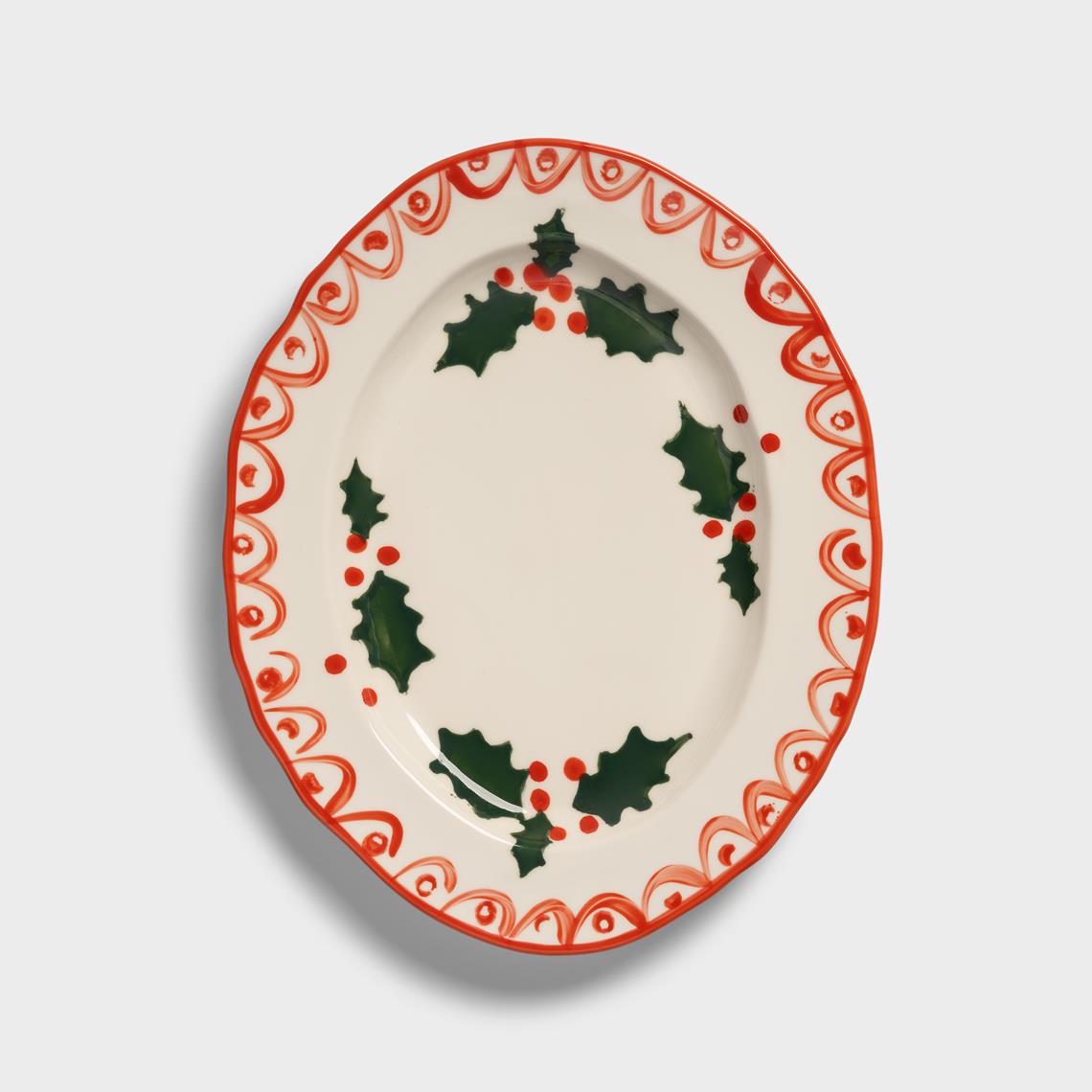 Platter holly small