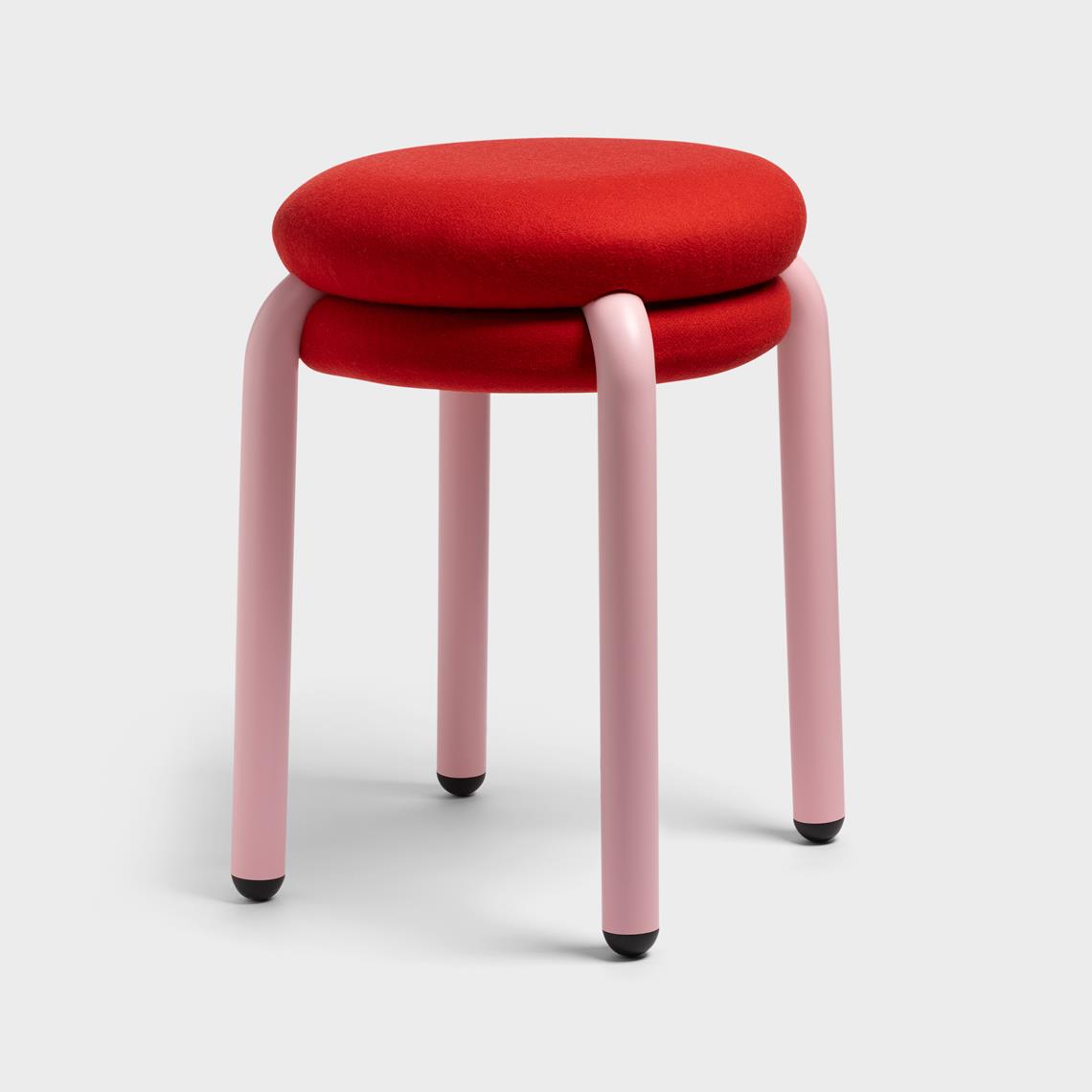 Stool macaron red
