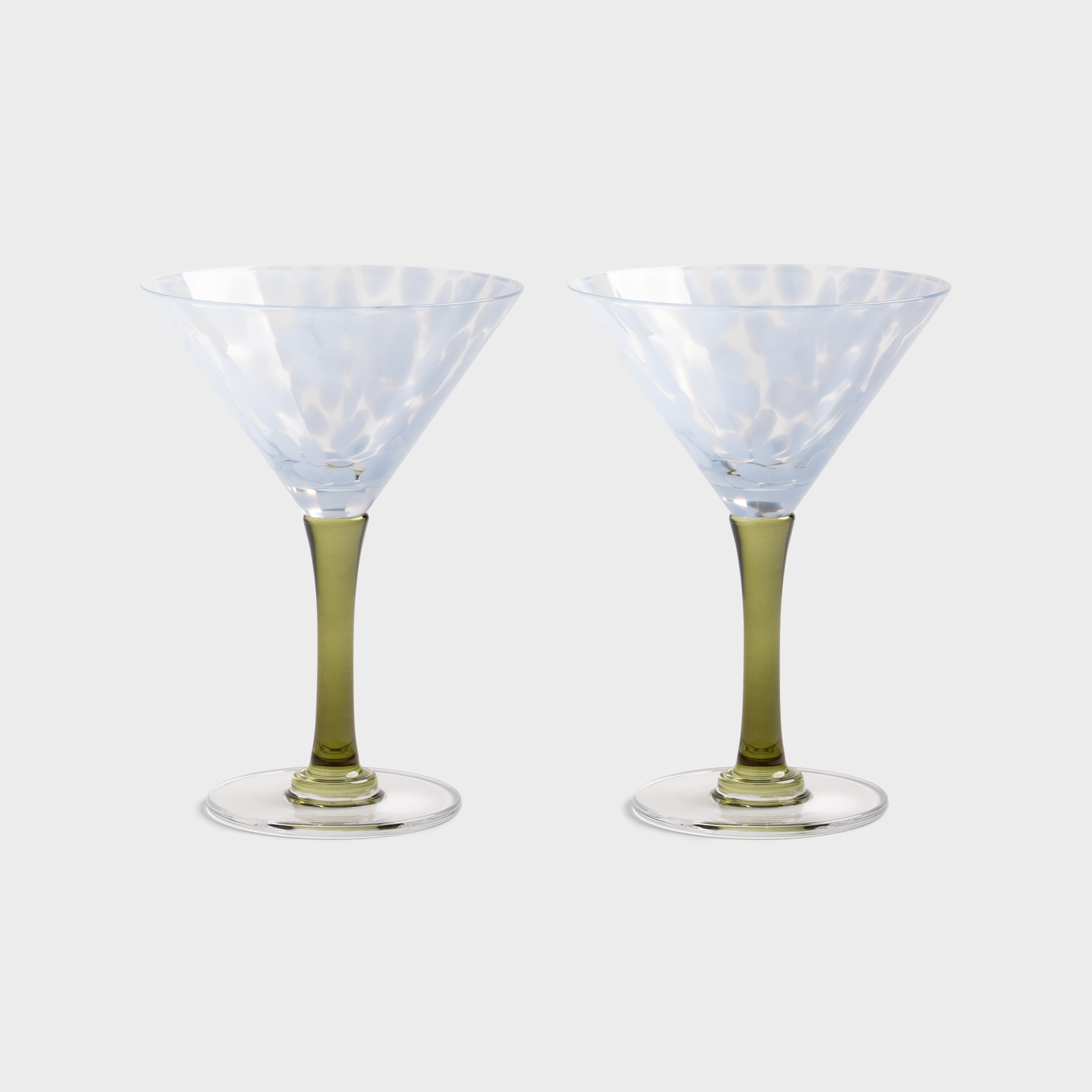 Coupe rialto tall blue set of 2