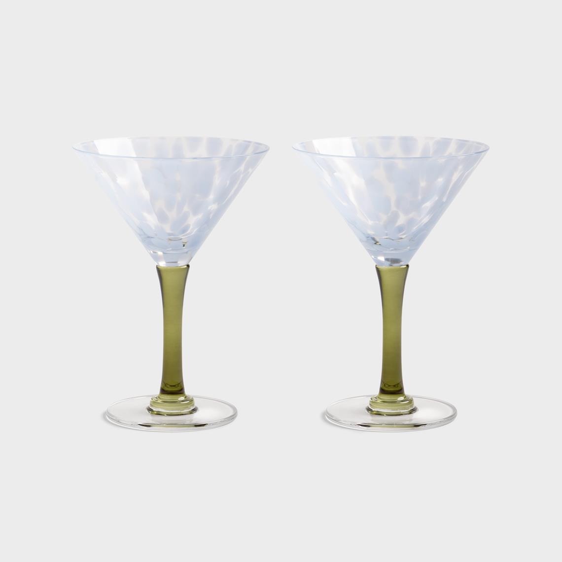 Coupe rialto tall blue set of 2