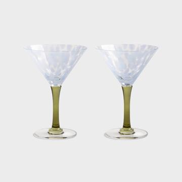 Coupe rialto tall blue set of 2