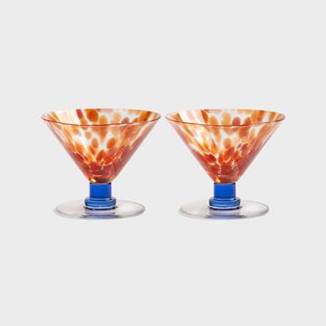 Coupe rialto short red set of 2