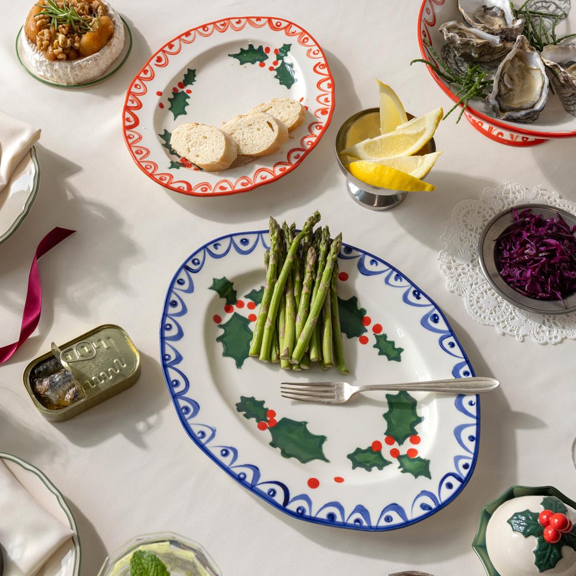 Platter holly large
