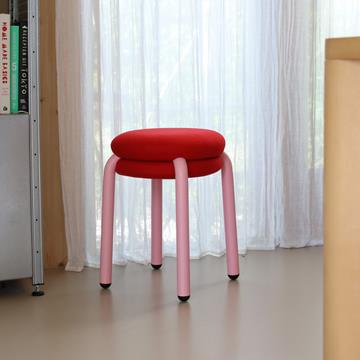 Stool macaron red