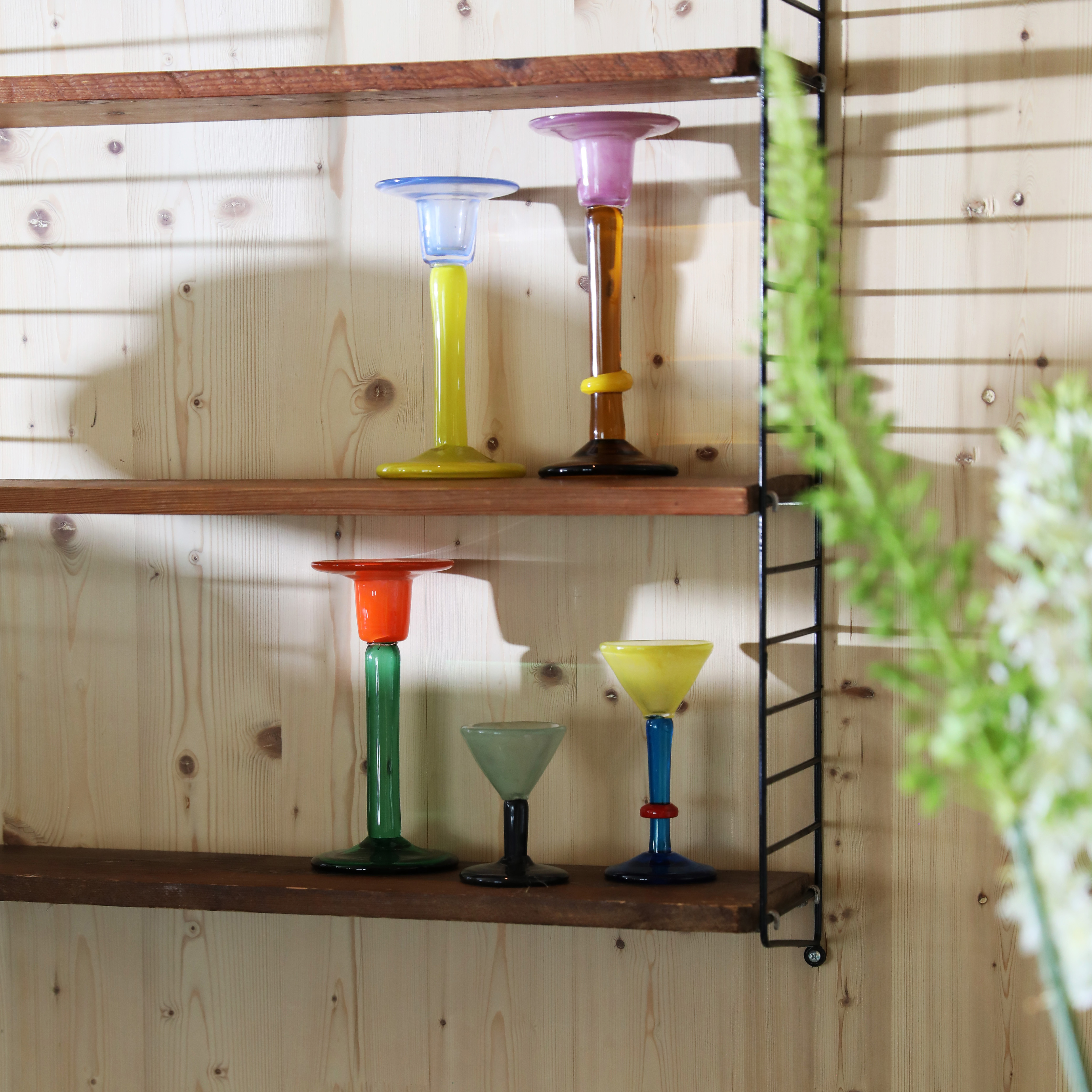 Candle holder cassata amber