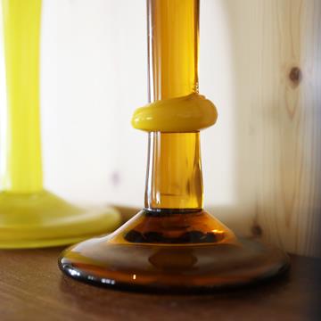 Candle holder cassata amber