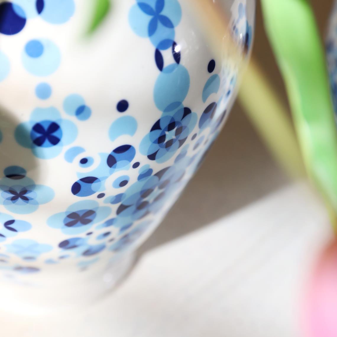 Vase bluedot large