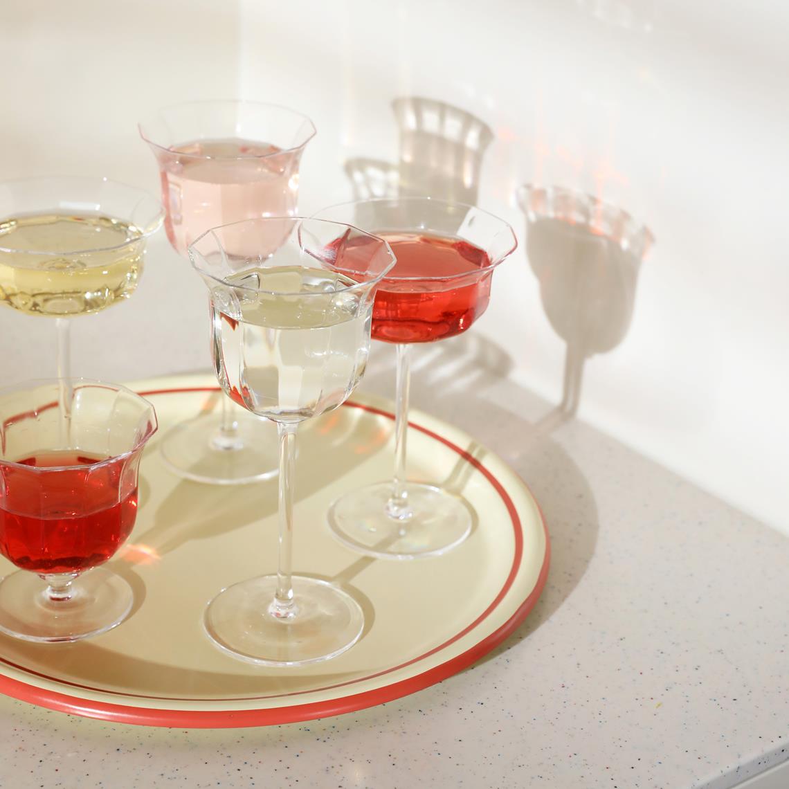 Coupe mano crystal set of 2