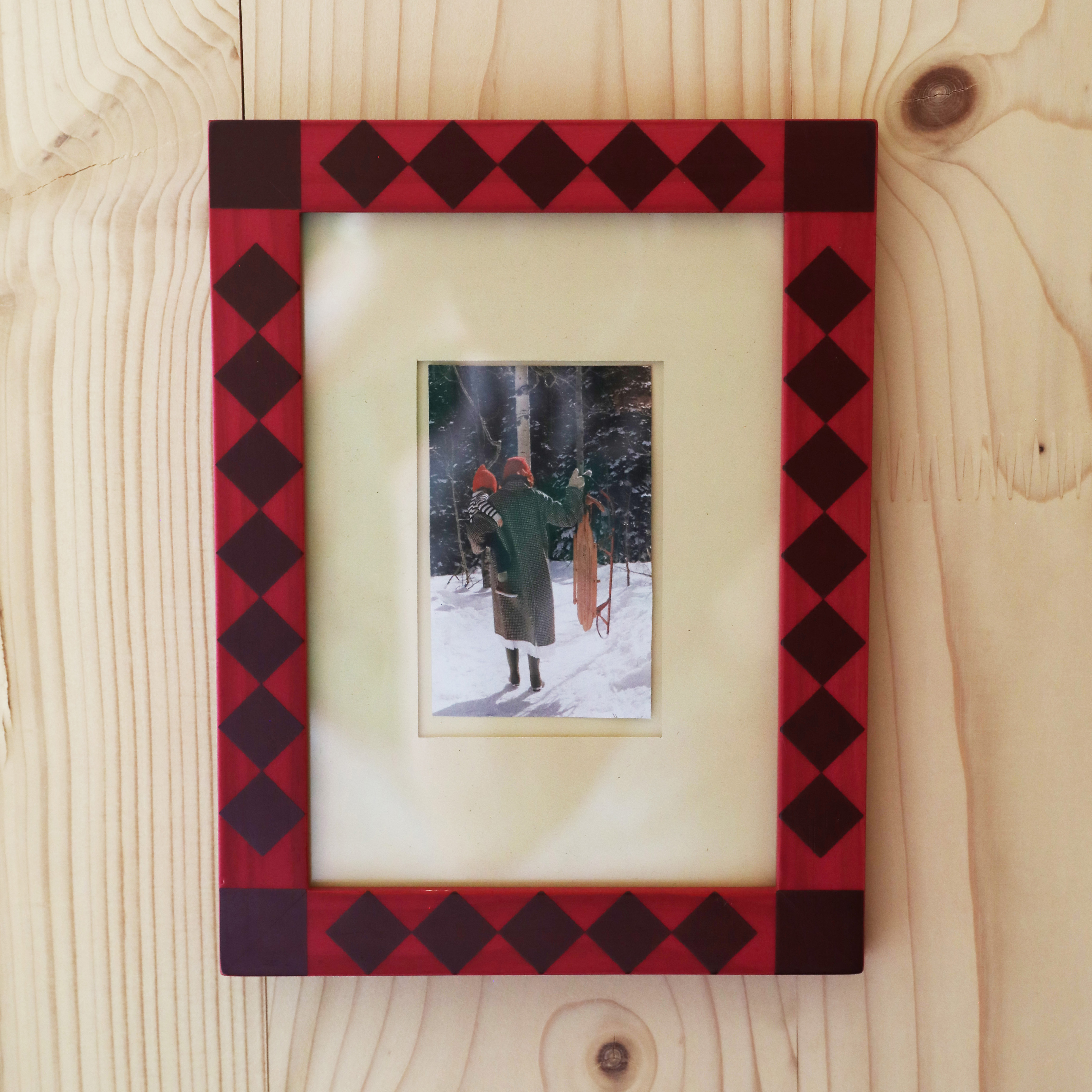 Photo frame osteria A6 burgundy