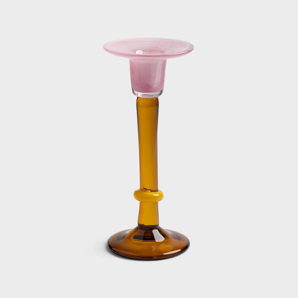 Candle holder cassata amber