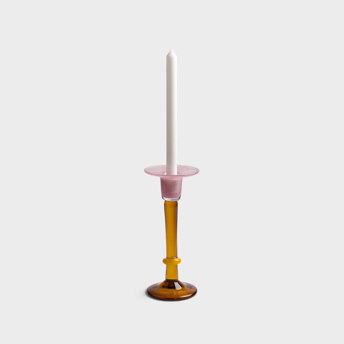 Candle holder cassata amber