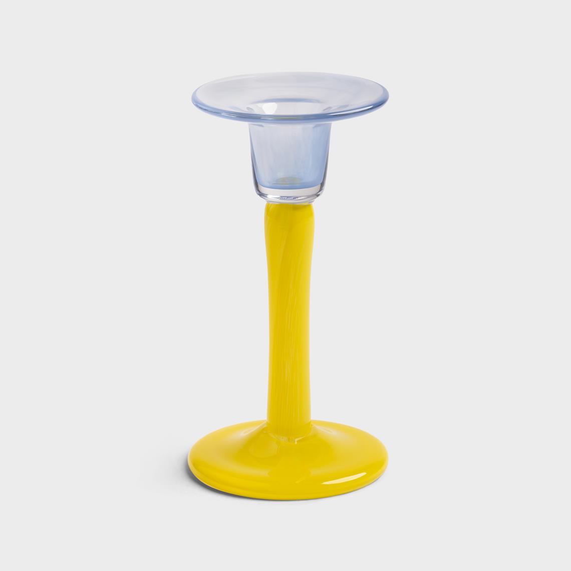 Candle holder cassata yellow