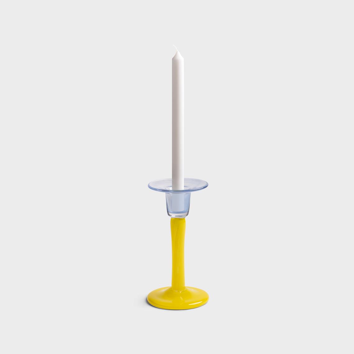 Candle holder cassata yellow