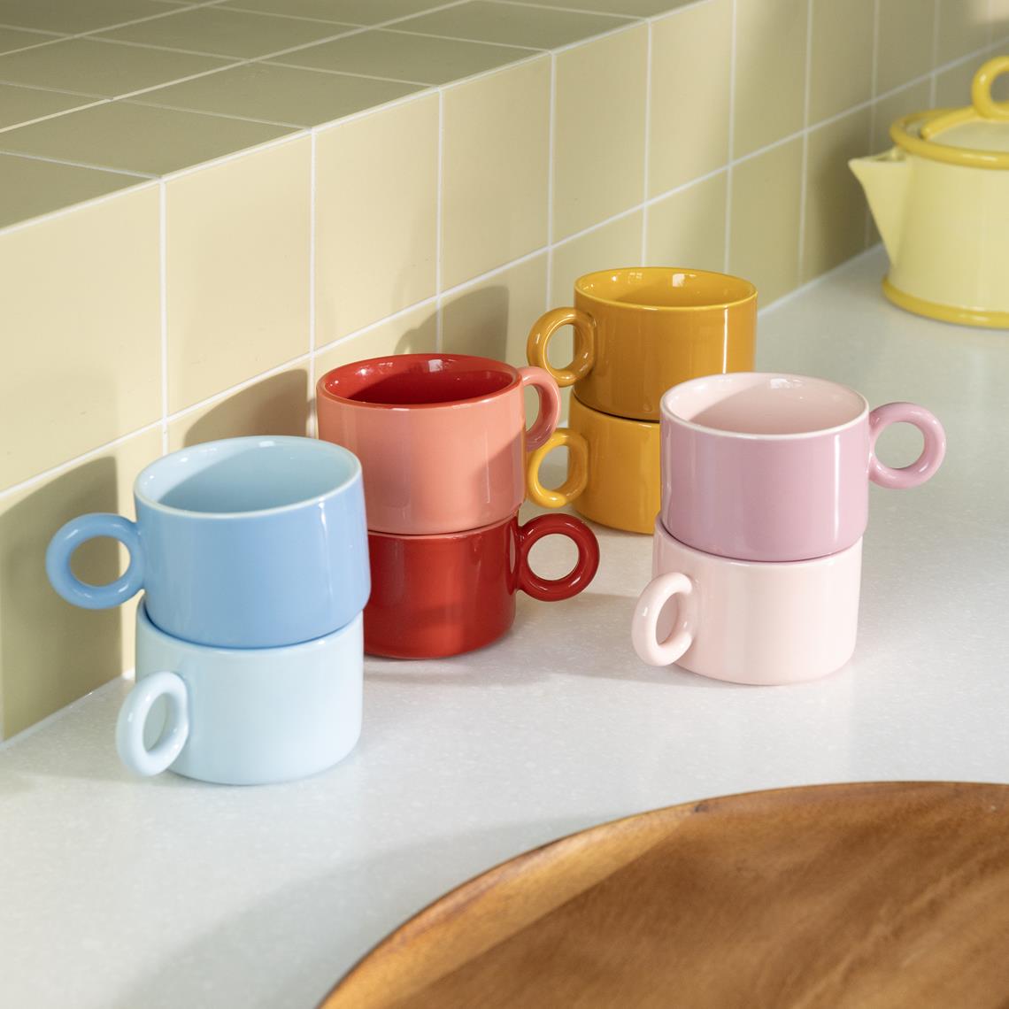 Mug chiquito ocher set of 2