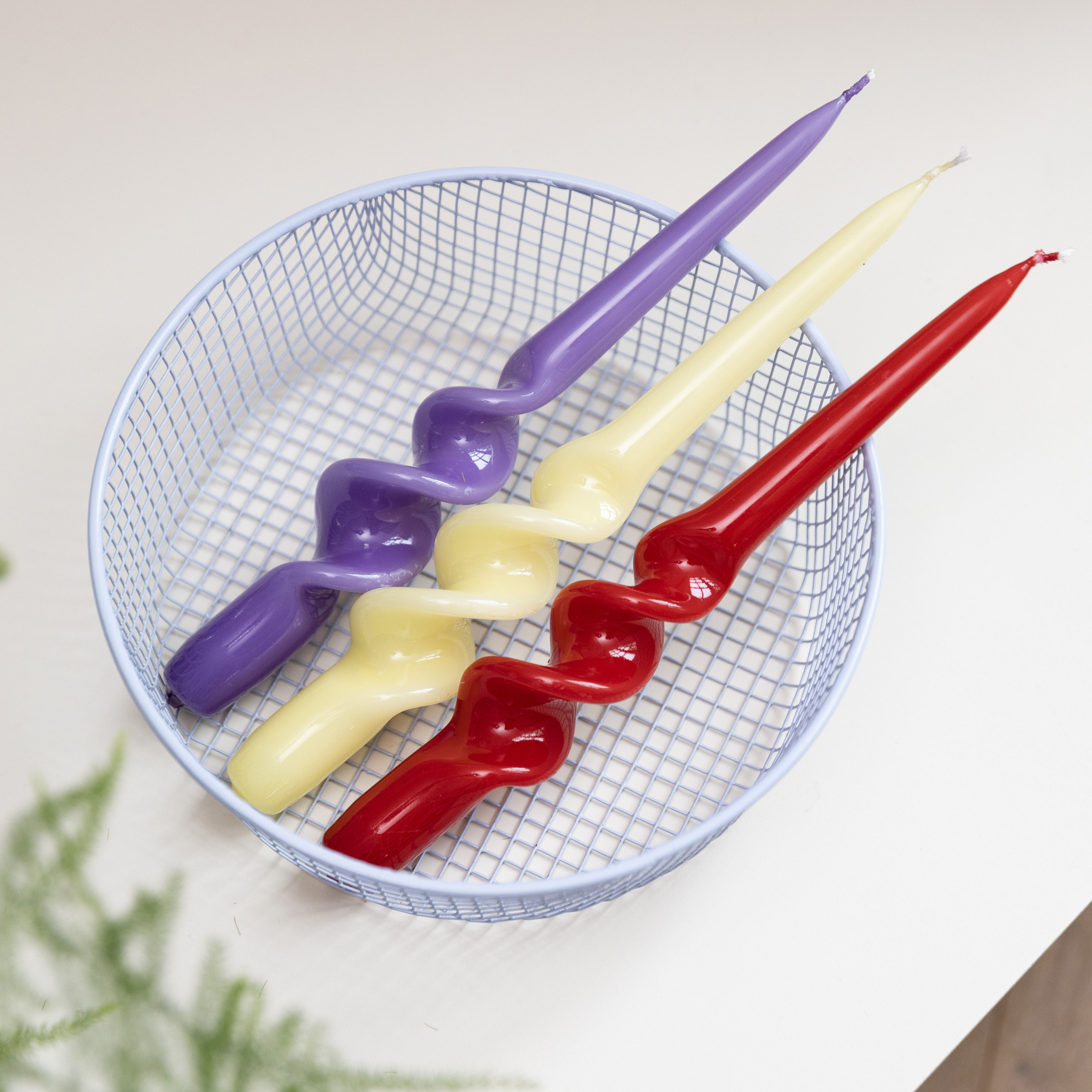 Candle alpha sunset set of 3