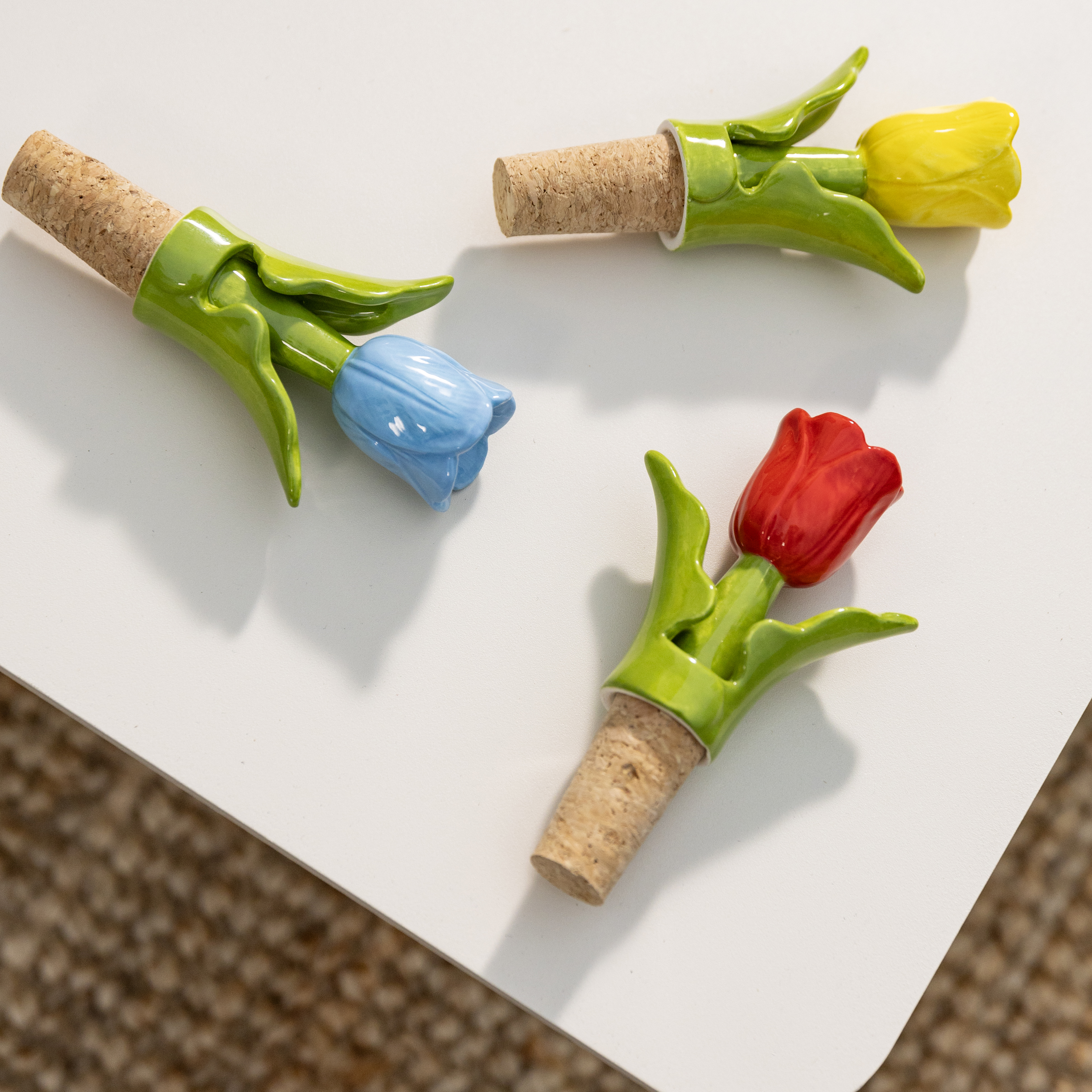 Bottle stopper tulip yellow