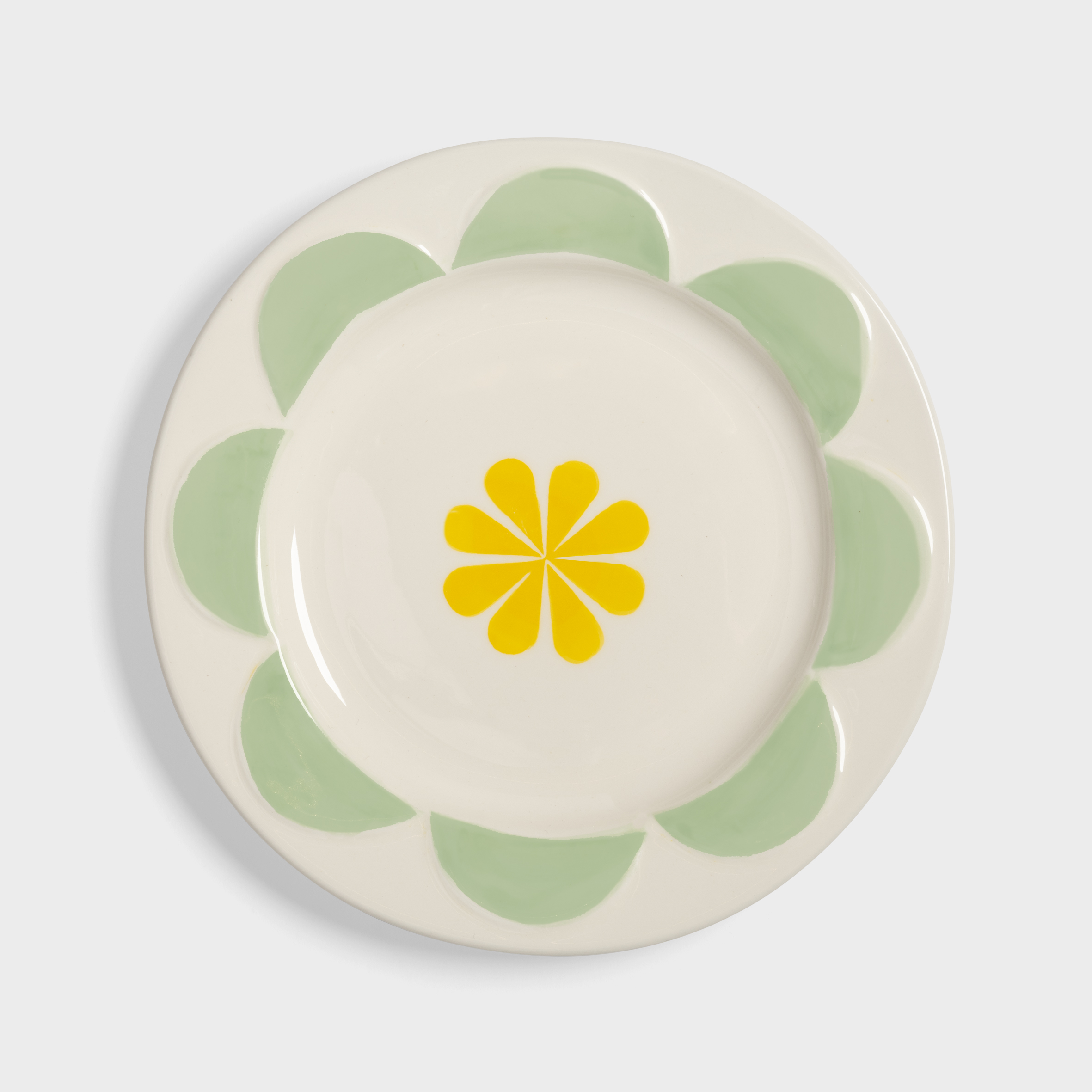 Plate folk small set of 4