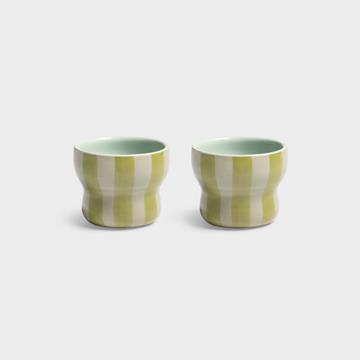 Mug circus small green set of 2